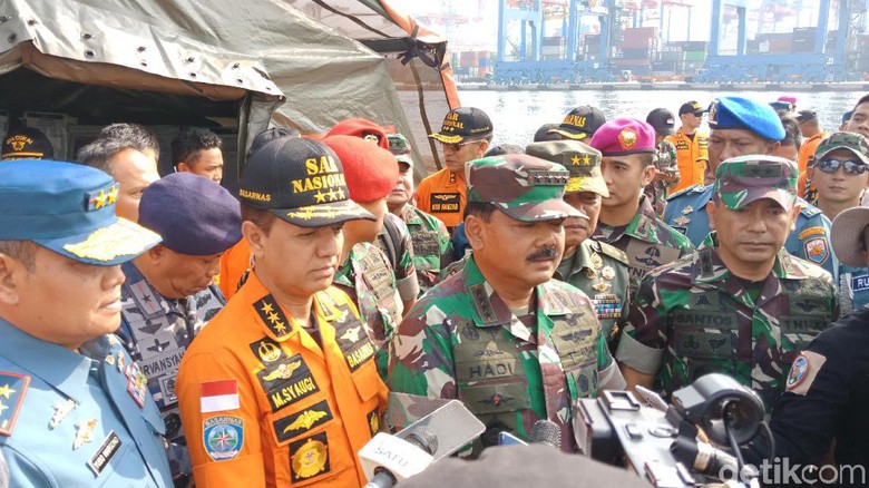  Panglima TNI: Sudah Ditemukan  Titik Terang Lokasi Bodi Lion Air 
